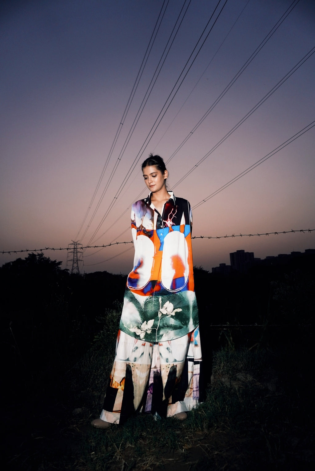 I waited for you at the platform kurta set