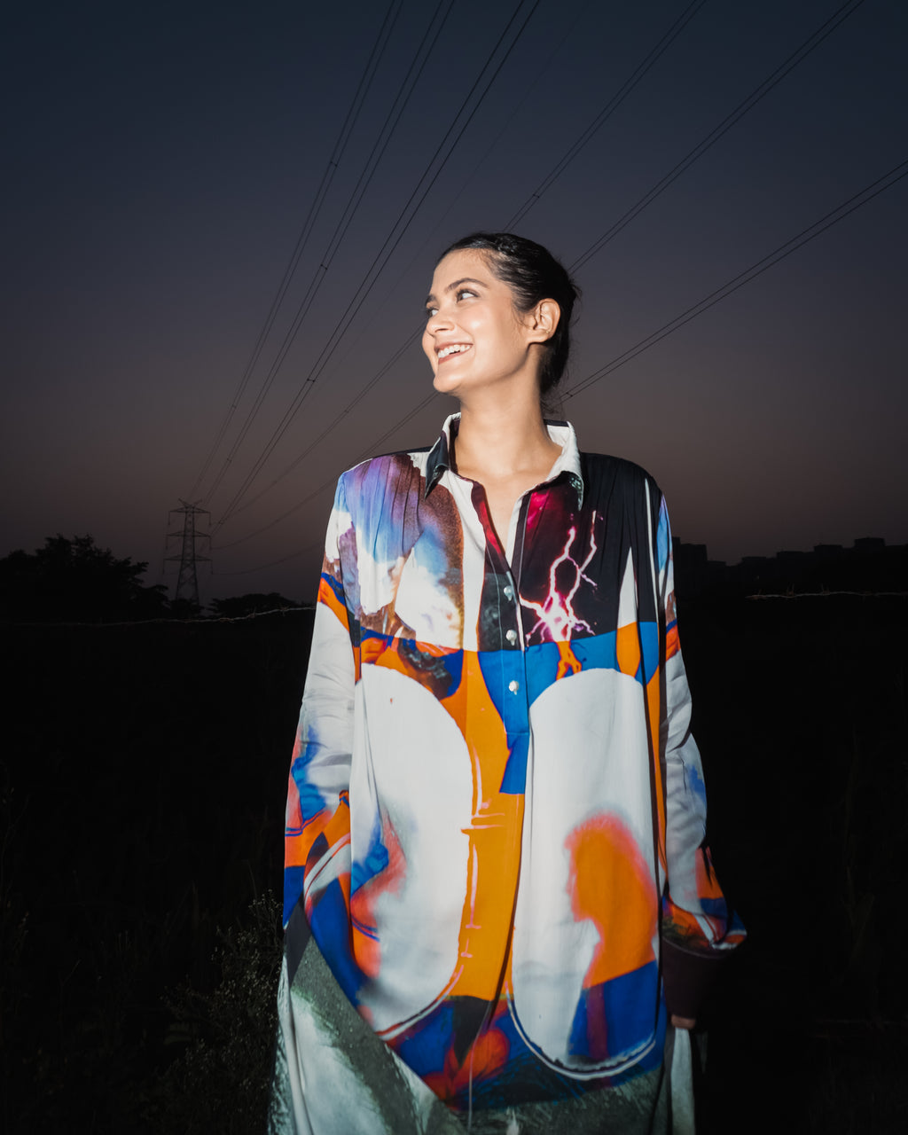 I waited for you at the platform kurta set